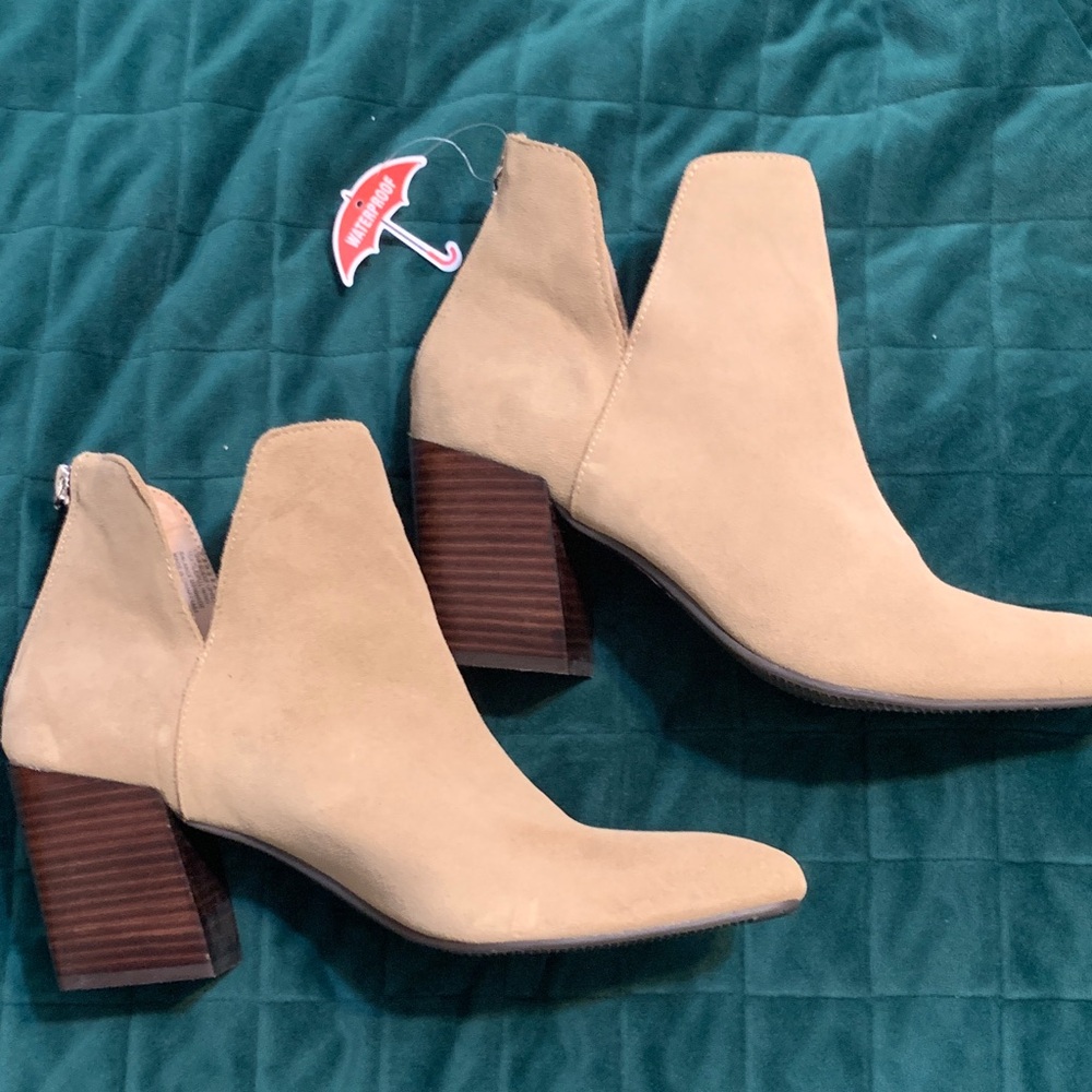 Blondo Tan Ankle Booties